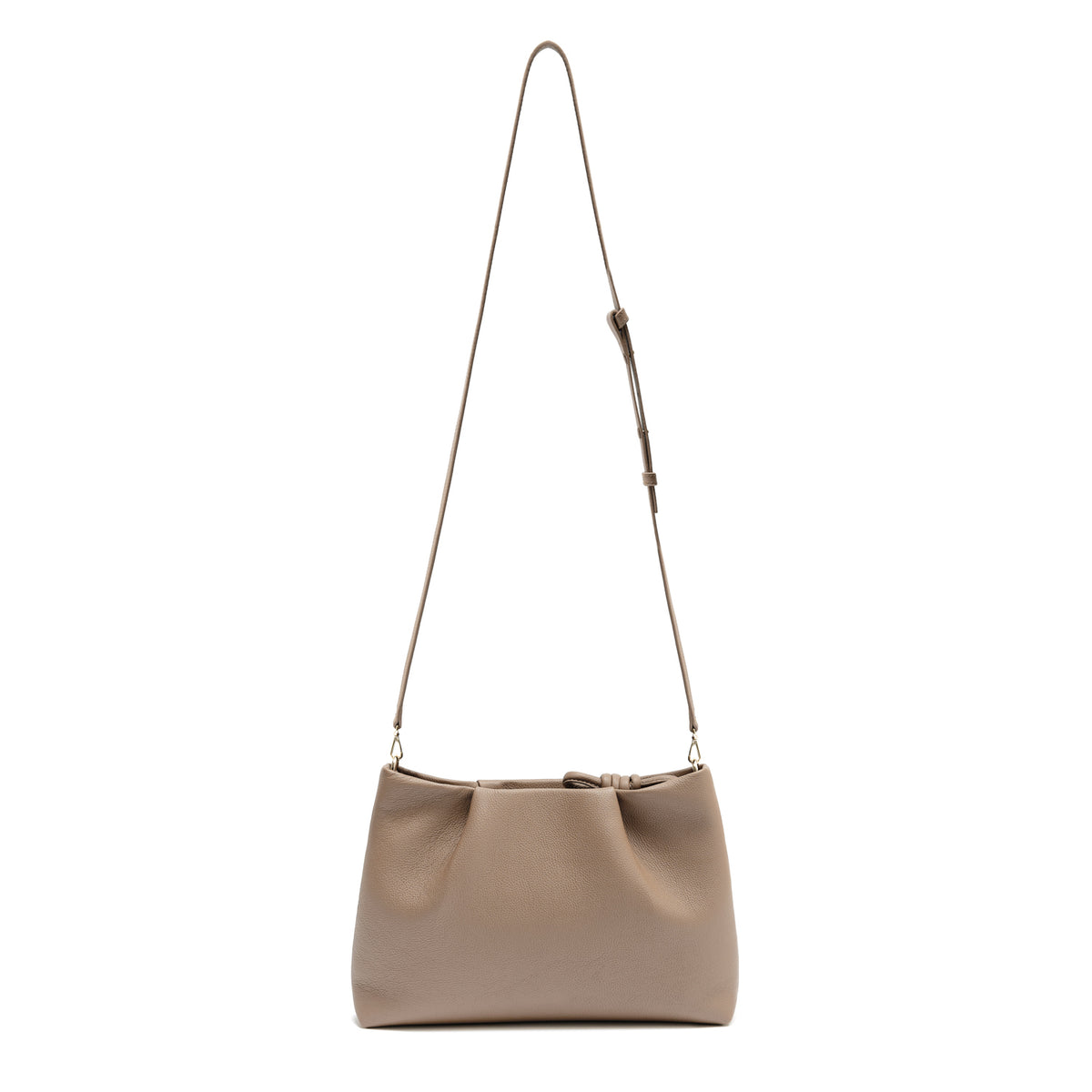 Midi Mayfair | Leather Crossbody Bag, Oatmilk | Esin Akan